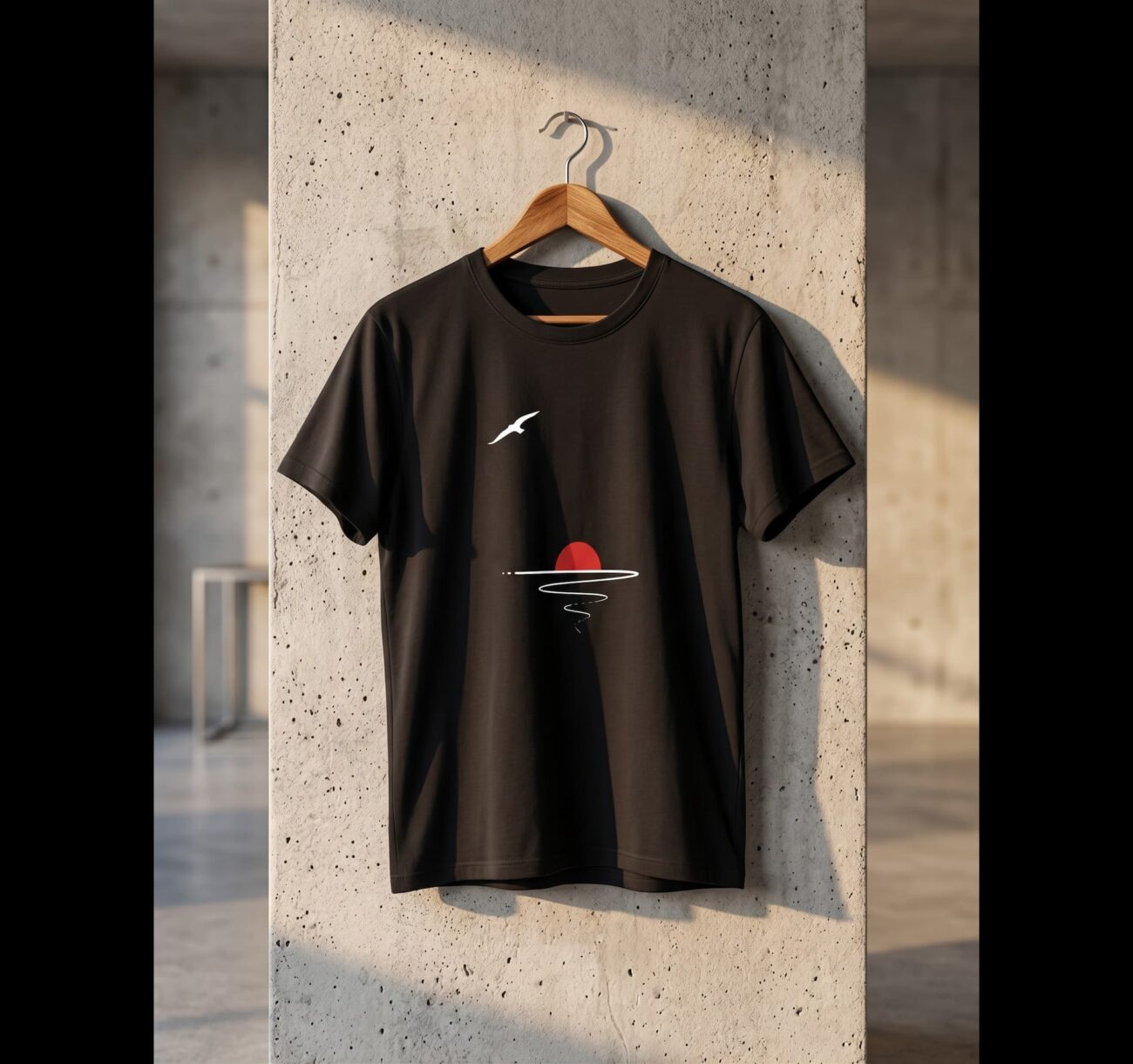 Crimson Horizon Graphic Tee - Image 2