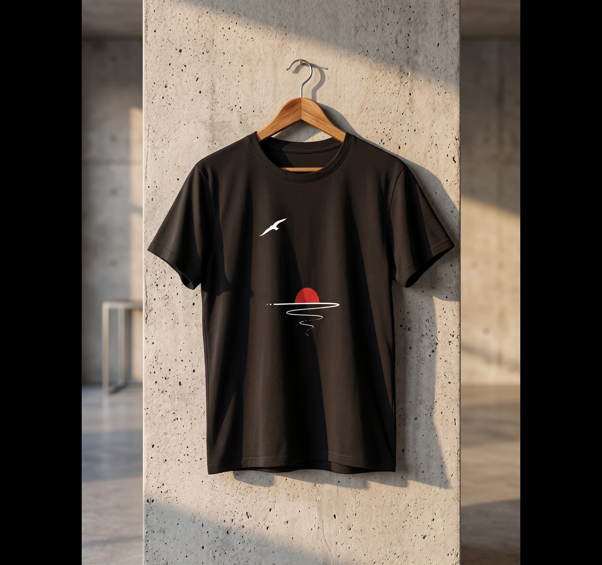 Crimson Horizon Graphic Tee - Image 2
